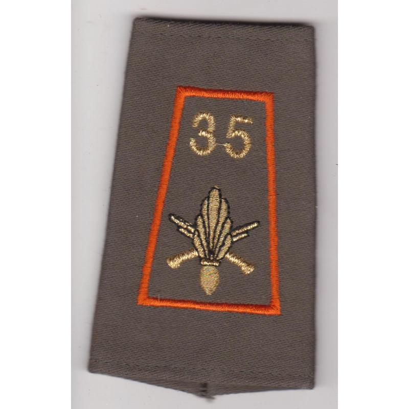 Fourreau d'épaule du 35ème Régiment d'Infanterie Listel Orange