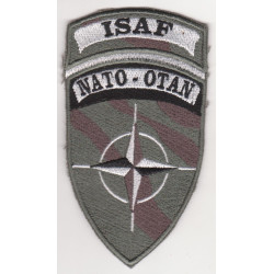 Ecusson ISAF camouflé - OTAN en Afghanistan