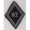 Losange de bras 67ème régiment de Transmissions à coudre