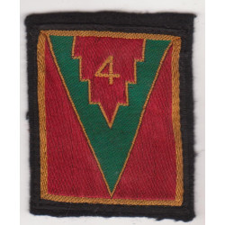 Ecusson de Vareuse 4ème Division d'Infanterie