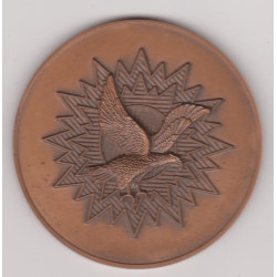Médaille commémorative en Bronze de la Base Aérienne de l'OTAN de Fontaine - 1984