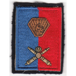 Ecusson de veste Brigade d'Artillerie d'Haguenau fond feutre à crochets