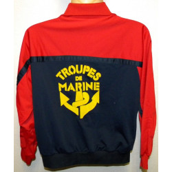 Veste de Survêtement rouge et bleu Troupes de Marine