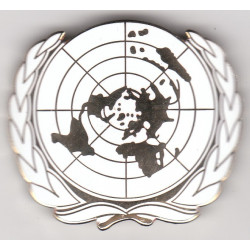 Insigne de béret Organisation des Nations-Unies (Del)
