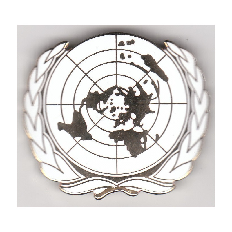 Insigne de béret Organisation des Nations-Unies (Del)