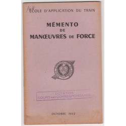 Mémento de Manoeuvres de Force - EAT - 1952