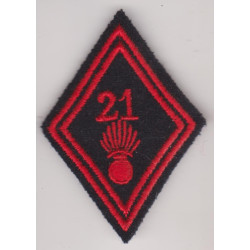 Losange de bras 21ème Régiment d'Infanterie à coudre