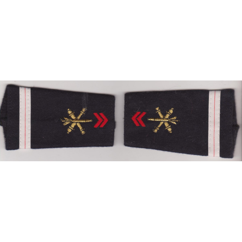 Paire de fourreaux d'épaule d'Adjudant Artillerie