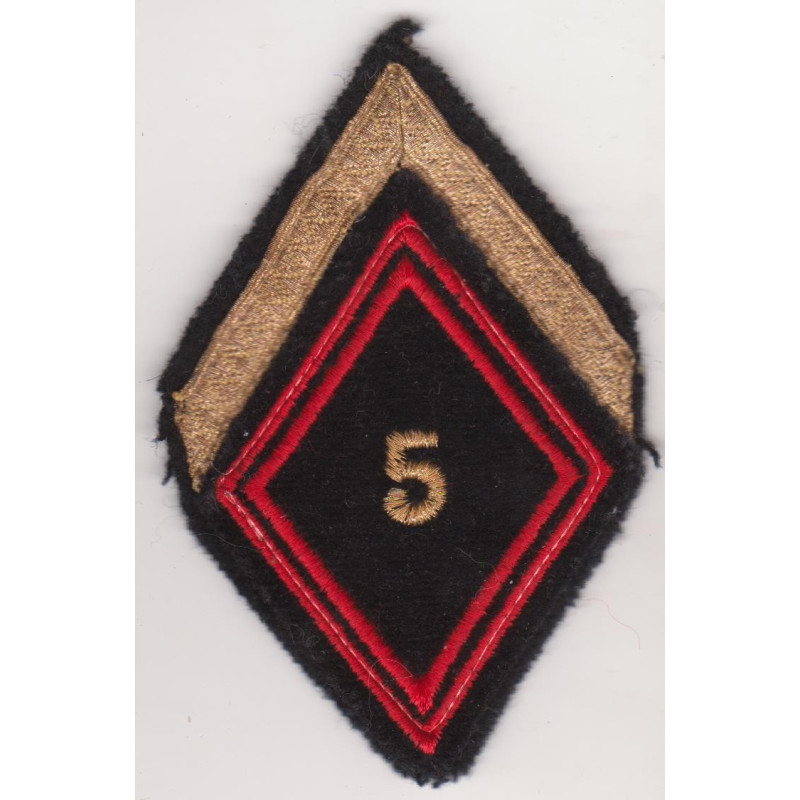 Losange de bras 5ème Régiment du Génie Sergent à coudre