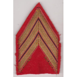 Grade de bras de Sergent-chef Artillerie de Marine à coudre